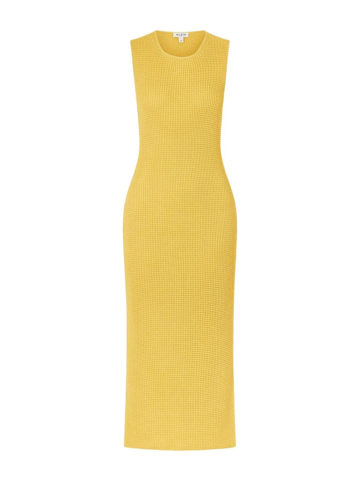 Waffle-knit Silk Midi Dress Waffle-knit Silk Midi Dress