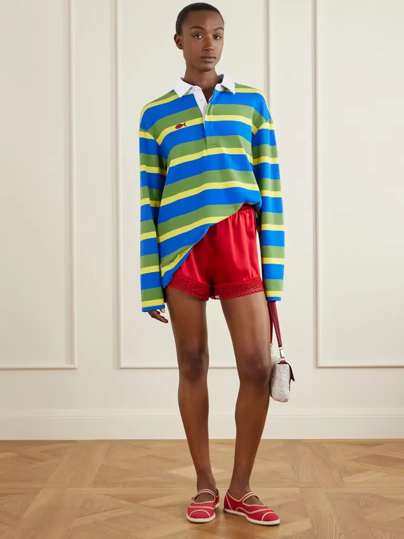 Staud + Da Adolfo Paddle Silk Shorts | Thumbnail 2 Staud + Da Adolfo Paddle Silk Shorts | Thumbnail 2