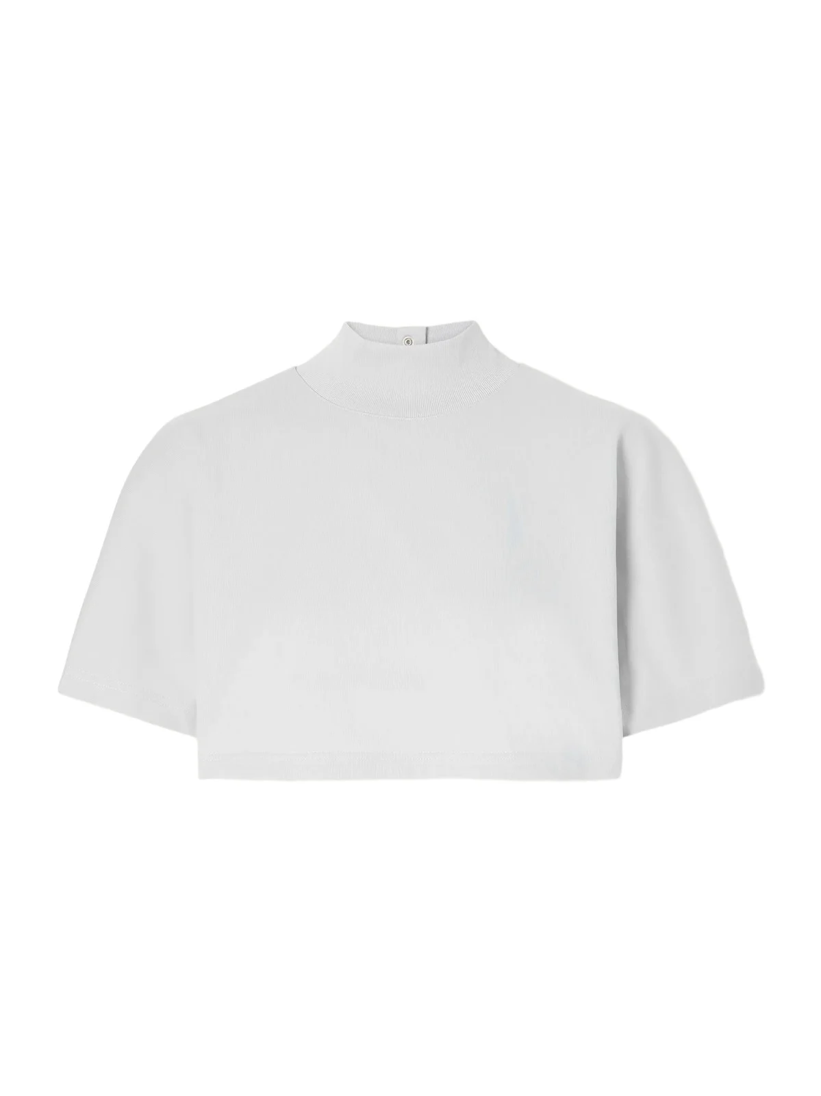 Cropped Cotton-jersey Turtleneck T-shirt Cropped Cotton-jersey Turtleneck T-shirt