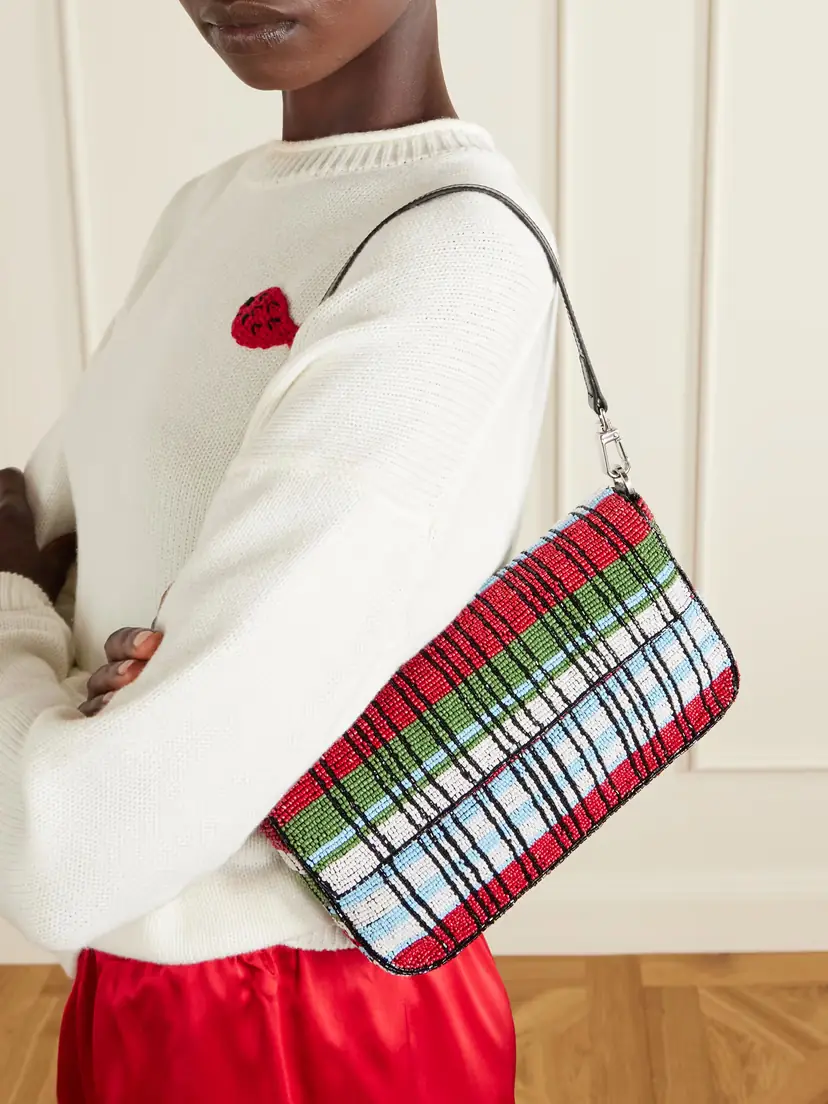 Staud + Da Adolfo Timmy Beaded Shoulder Bag | Thumbnail 2