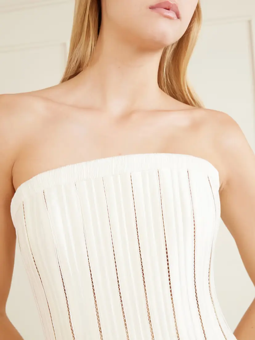 Danielle Frankel Ivy Cotton-blend Twill Bustier Top | Thumbnail 4 Danielle Frankel Ivy Cotton-blend Twill Bustier Top | Thumbnail 4