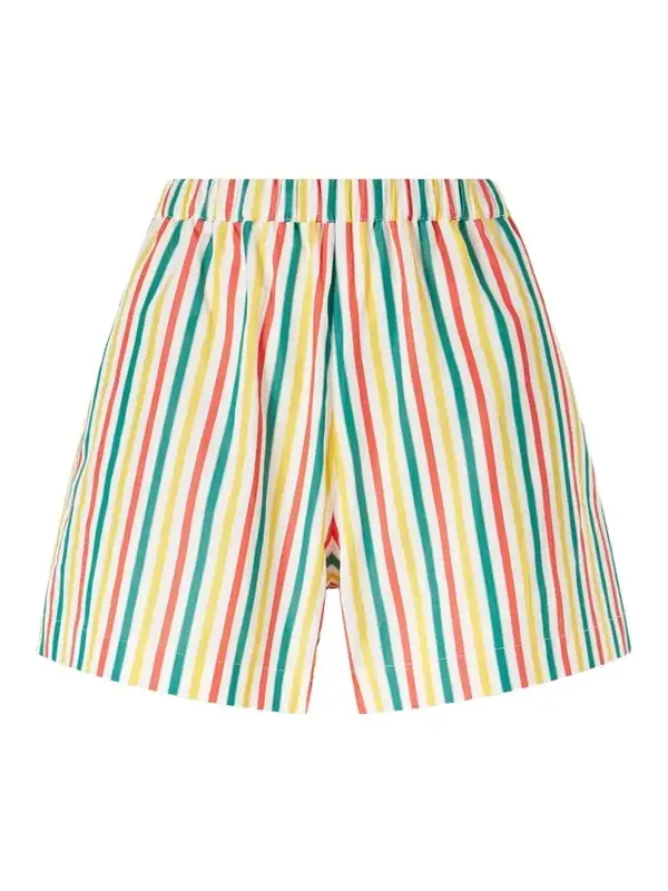 Striped Cotton-poplin Shorts Striped Cotton-poplin Shorts