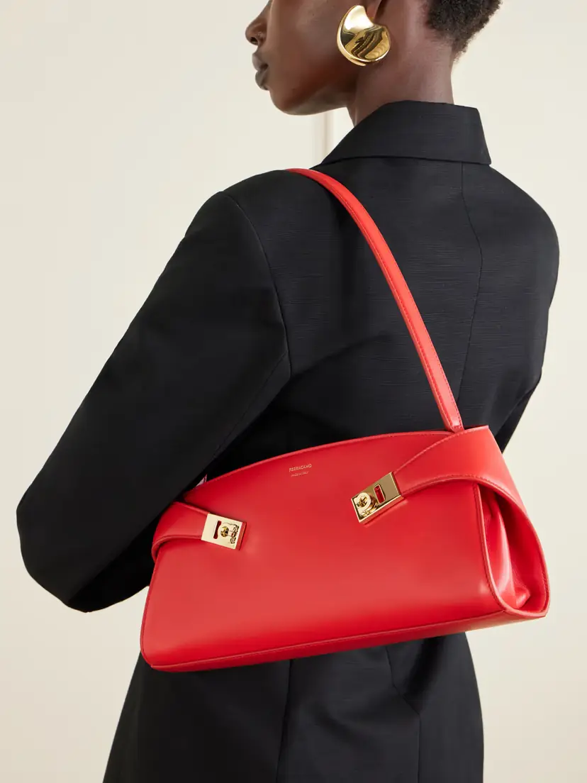 Ferragamo Hug Leather Shoulder Bag | Thumbnail 2 Ferragamo Hug Leather Shoulder Bag | Thumbnail 2