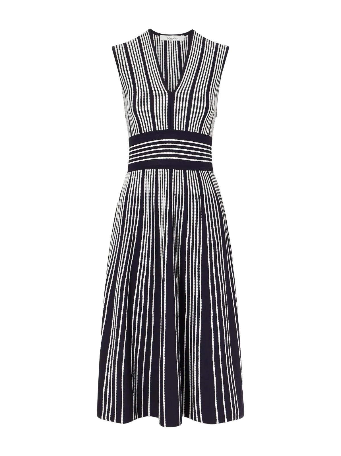Max Mara Agreste Striped Knitted Dress
