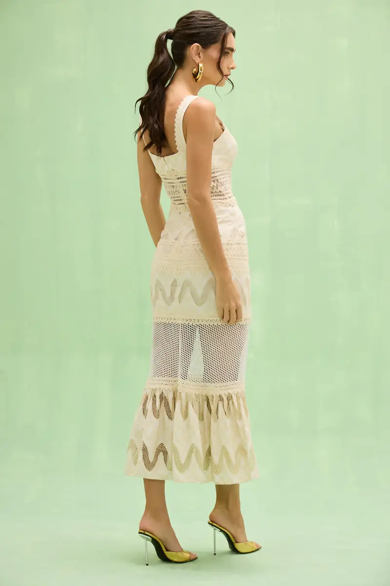 PatBo FLORA LACE MIDI DRESS | Thumbnail 4