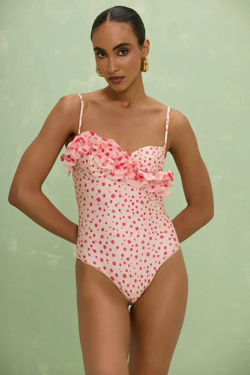 PatBo PEONY POLKA DOT BIKINI BODYSUIT | Image 1 PatBo PEONY POLKA DOT BIKINI BODYSUIT | Image 1