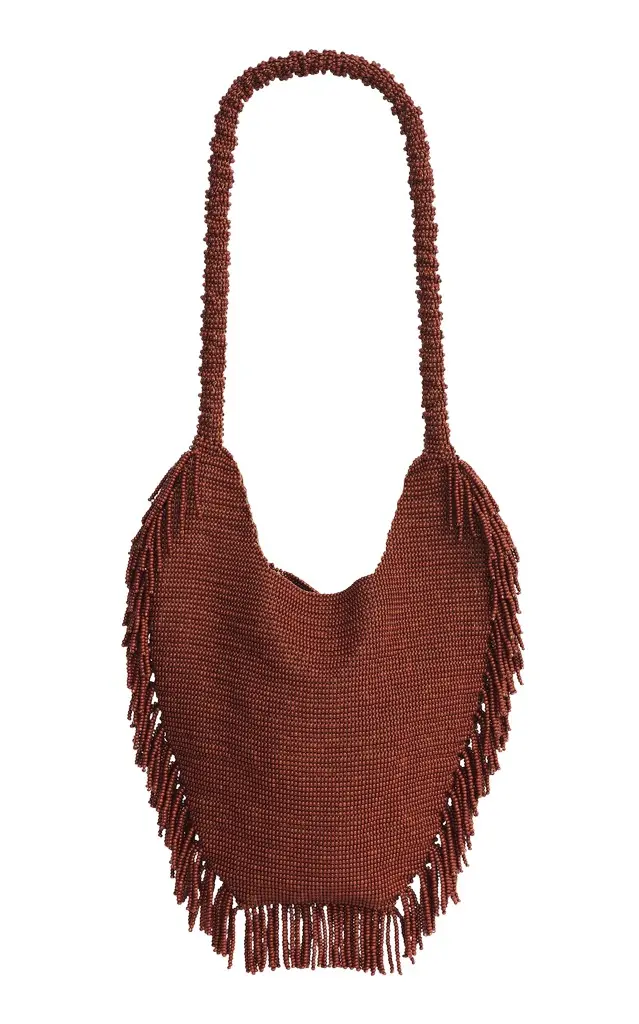 Alana and Terracota Beaded Shoulder Bag Alana and Terracota Beaded Shoulder Bag