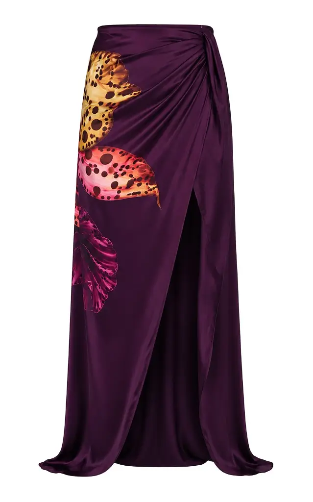 Andrés Pajón Neroli Printed Maxi Skirt