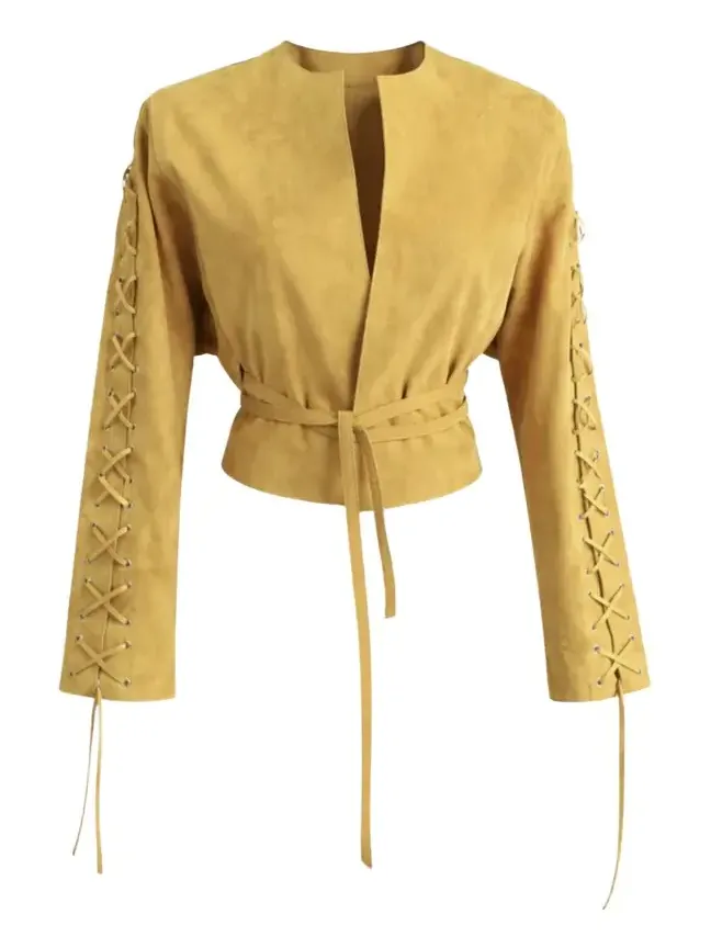 ZUT Jockey Suede Lace-Up Jacket