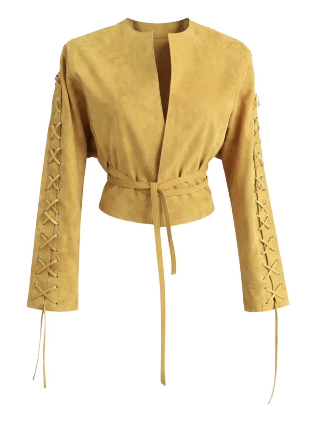 ZUT Jockey Suede Lace-Up Jacket