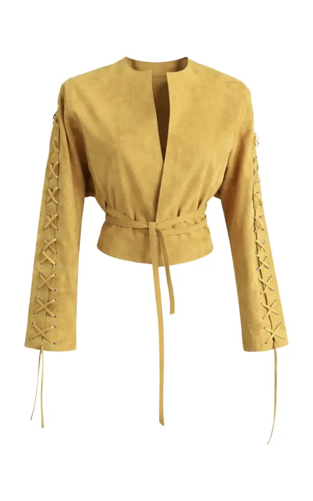 ZUT Jockey Suede Lace-Up Jacket