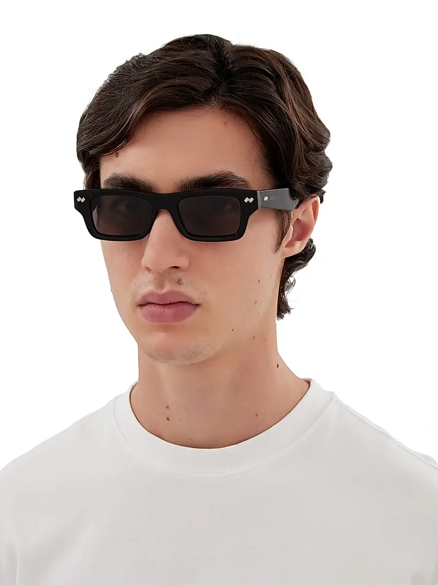 Bottega Veneta Men's Bold Ribbon Stud 50MM Square Sunglasses | Thumbnail 2 Bottega Veneta Men's Bold Ribbon Stud 50MM Square Sunglasses | Thumbnail 2