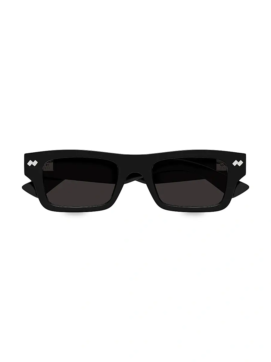 Bottega Veneta Men's Bold Ribbon Stud 50MM Square Sunglasses | Thumbnail 3 Bottega Veneta Men's Bold Ribbon Stud 50MM Square Sunglasses | Thumbnail 3