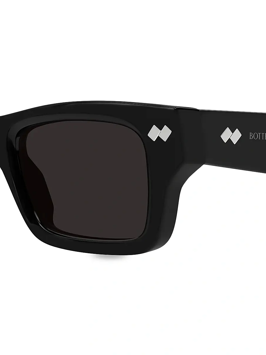 Bottega Veneta Men's Bold Ribbon Stud 50MM Square Sunglasses | Thumbnail 4 Bottega Veneta Men's Bold Ribbon Stud 50MM Square Sunglasses | Thumbnail 4