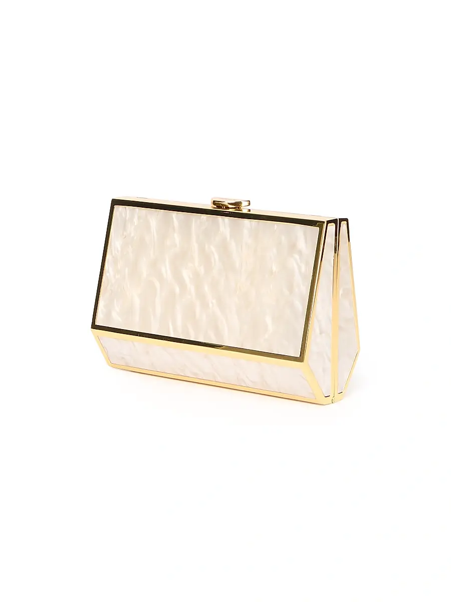 Simkhai Women's Maddox Marble-Finish Acrylic Convertible Clutch | Thumbnail 2