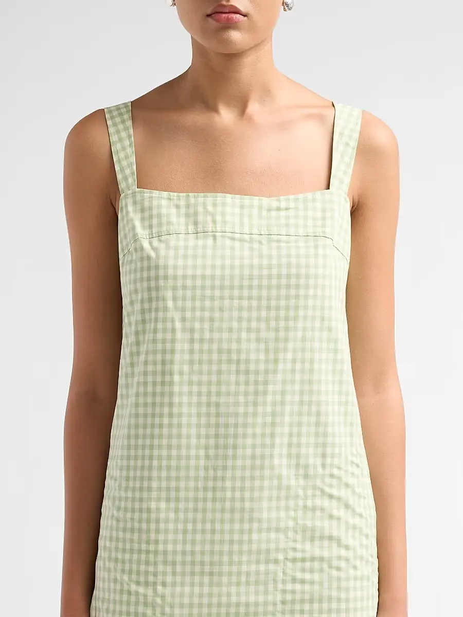 Simkhai Women's Sloan Gingham Mini Dress | Thumbnail 5 Simkhai Women's Sloan Gingham Mini Dress | Thumbnail 5