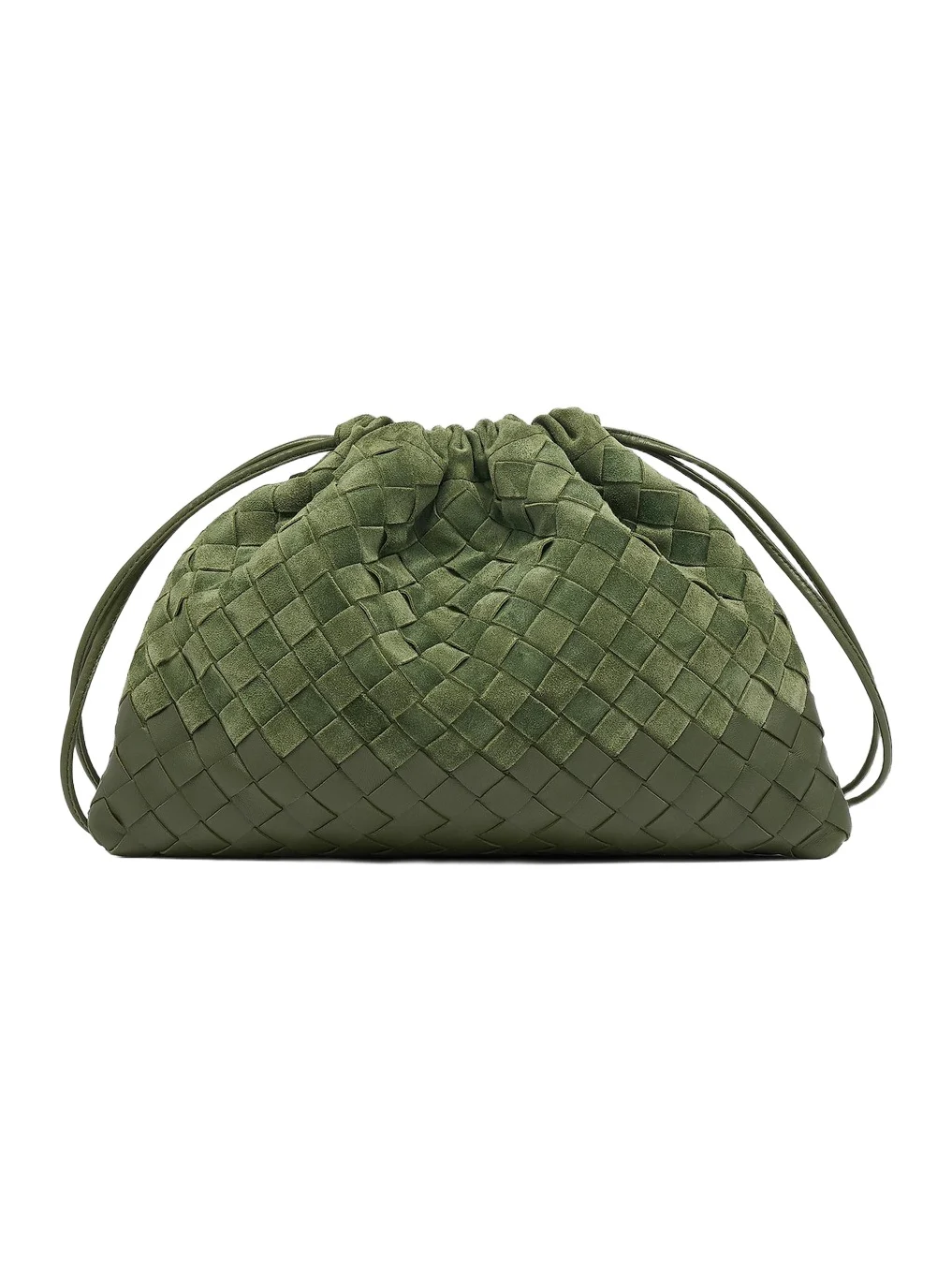 Women's Dustbag Medium Intrecciato Suede Shoulder Bag