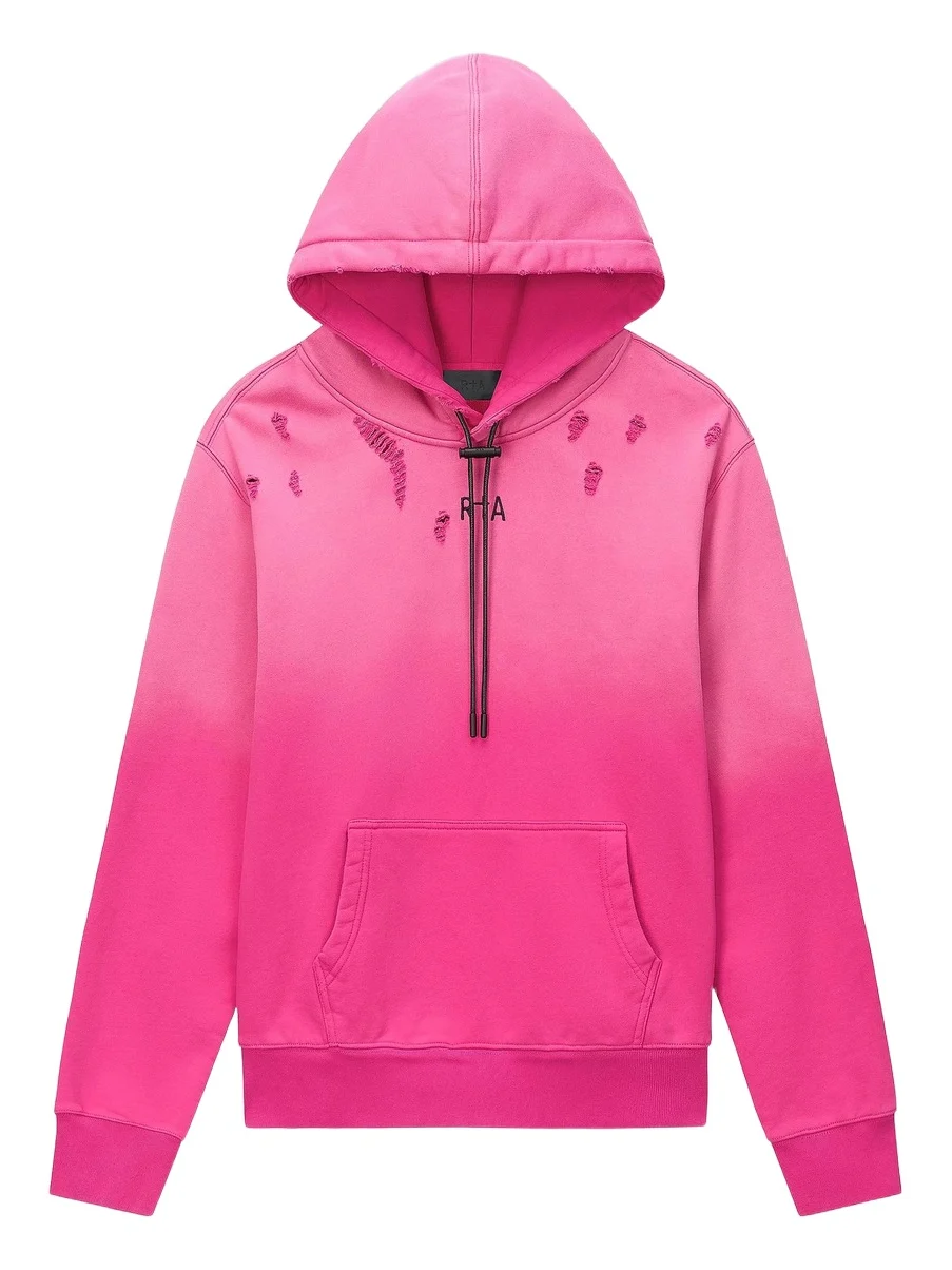 Men's Chaparral Dion Ombré Cotton Distressed Hoodie