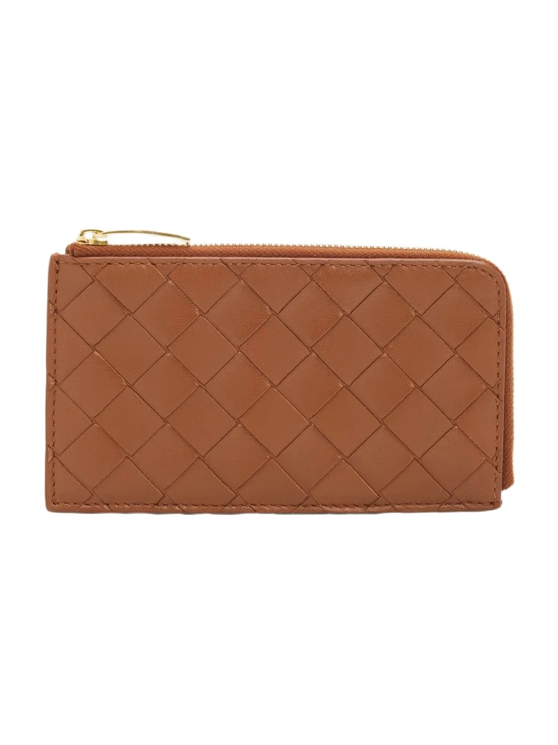 Women's Intrecciato Leather Card Case Women's Intrecciato Leather Card Case