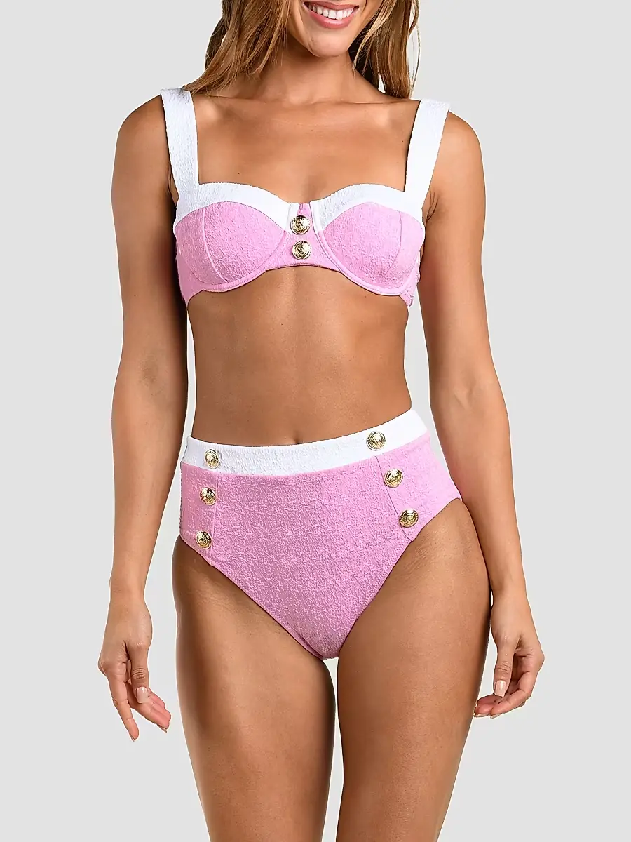 L'Agence Women's Colorblock Chic Alexandria Underwire Bikini Top | Thumbnail 3 L'Agence Women's Colorblock Chic Alexandria Underwire Bikini Top | Thumbnail 3