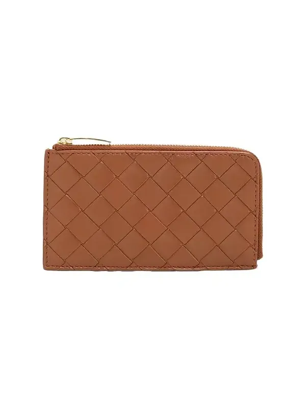 Women's Intrecciato Leather Card Case