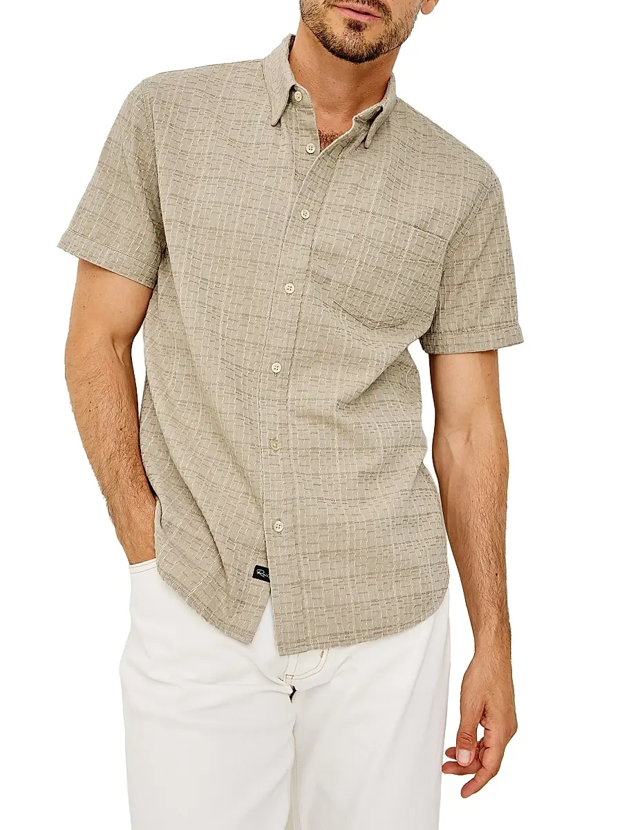 RAILS Men's Gavin Linen-Blend Short-Sleeve Shirt | Thumbnail 3 RAILS Men's Gavin Linen-Blend Short-Sleeve Shirt | Thumbnail 3