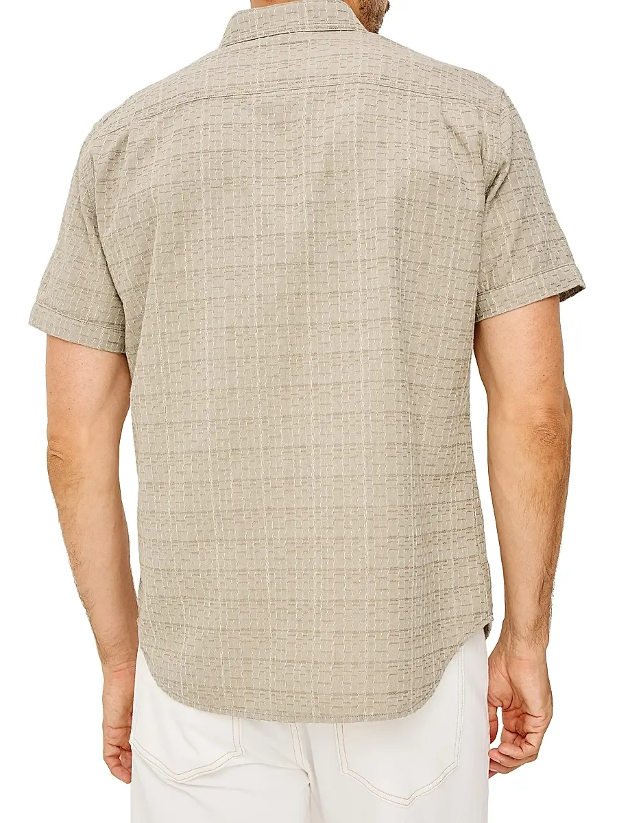RAILS Men's Gavin Linen-Blend Short-Sleeve Shirt | Thumbnail 4 RAILS Men's Gavin Linen-Blend Short-Sleeve Shirt | Thumbnail 4