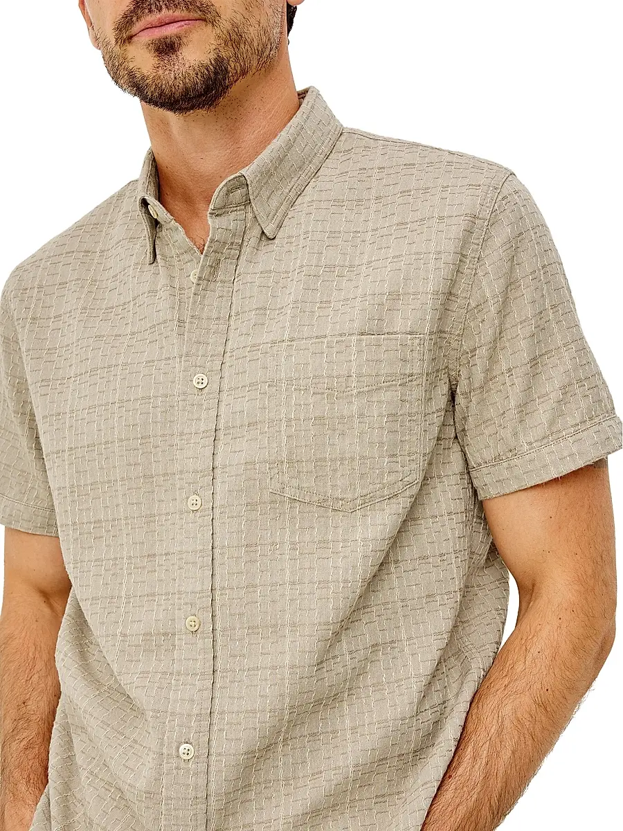 RAILS Men's Gavin Linen-Blend Short-Sleeve Shirt | Thumbnail 5 RAILS Men's Gavin Linen-Blend Short-Sleeve Shirt | Thumbnail 5