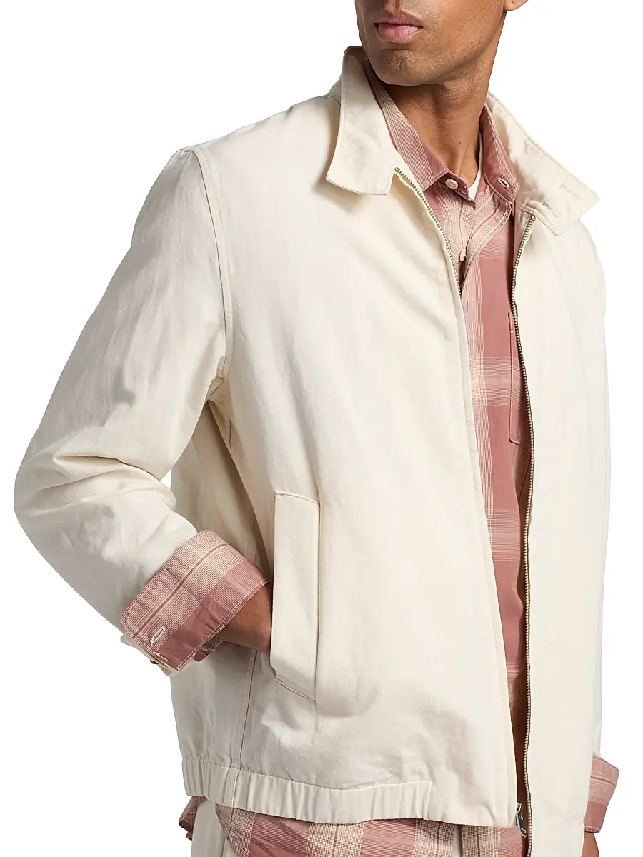 Vince Men's Cotton-Linen Bomber Jacket | Thumbnail 6 Vince Men's Cotton-Linen Bomber Jacket | Thumbnail 6