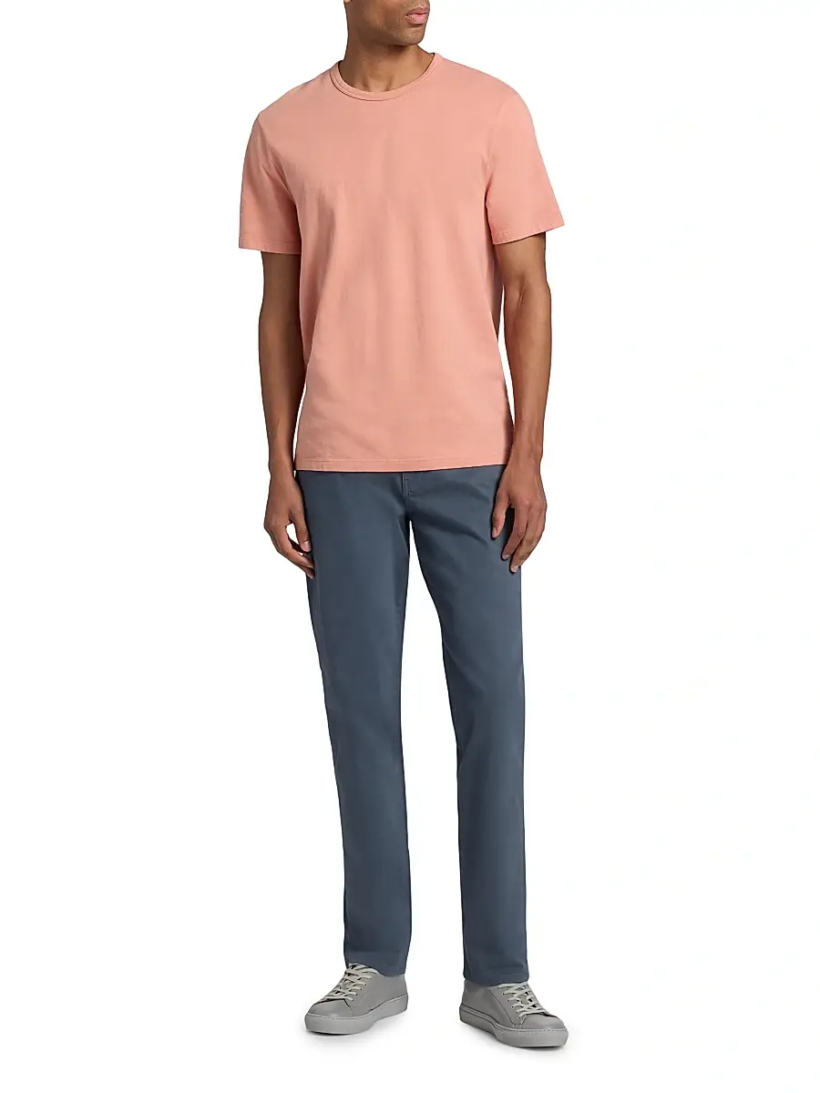 Vince Men's Garment-Dyed Crewneck T-Shirt | Thumbnail 2 Vince Men's Garment-Dyed Crewneck T-Shirt | Thumbnail 2