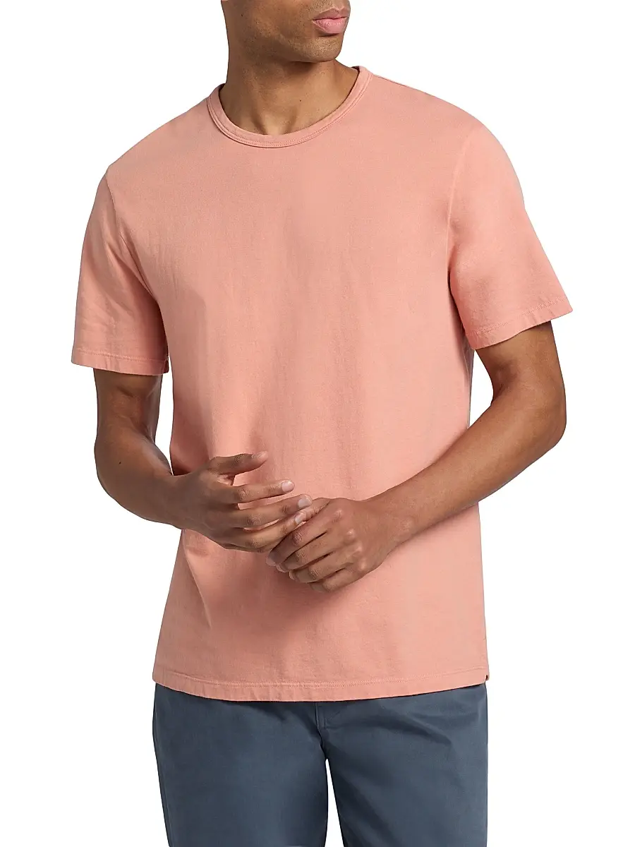 Vince Men's Garment-Dyed Crewneck T-Shirt | Thumbnail 3 Vince Men's Garment-Dyed Crewneck T-Shirt | Thumbnail 3