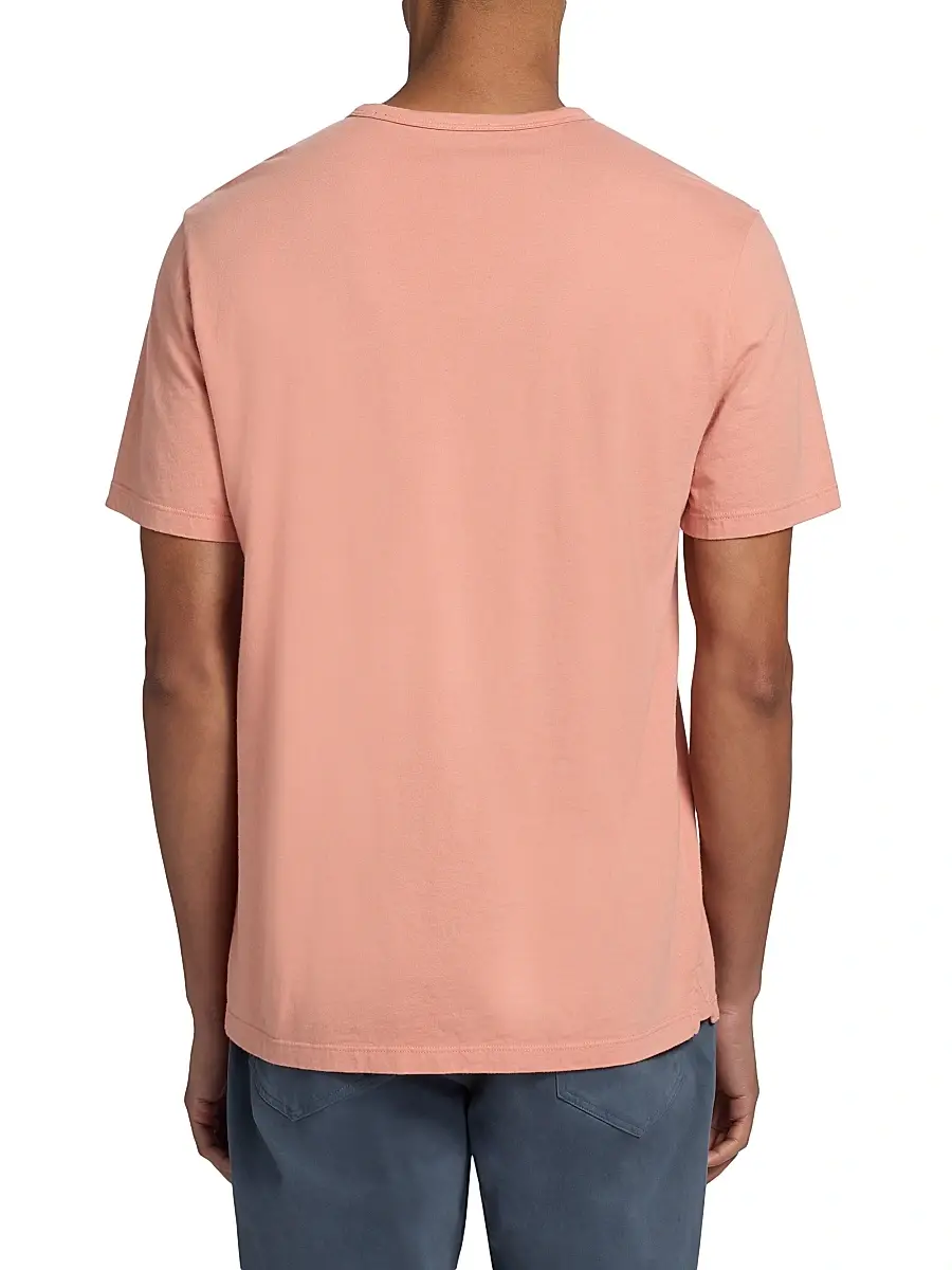 Vince Men's Garment-Dyed Crewneck T-Shirt | Thumbnail 5 Vince Men's Garment-Dyed Crewneck T-Shirt | Thumbnail 5