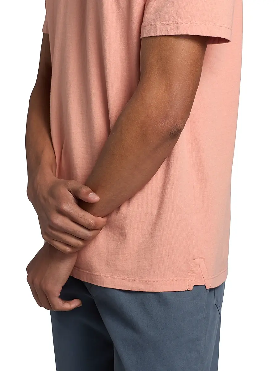 Vince Men's Garment-Dyed Crewneck T-Shirt | Thumbnail 6 Vince Men's Garment-Dyed Crewneck T-Shirt | Thumbnail 6