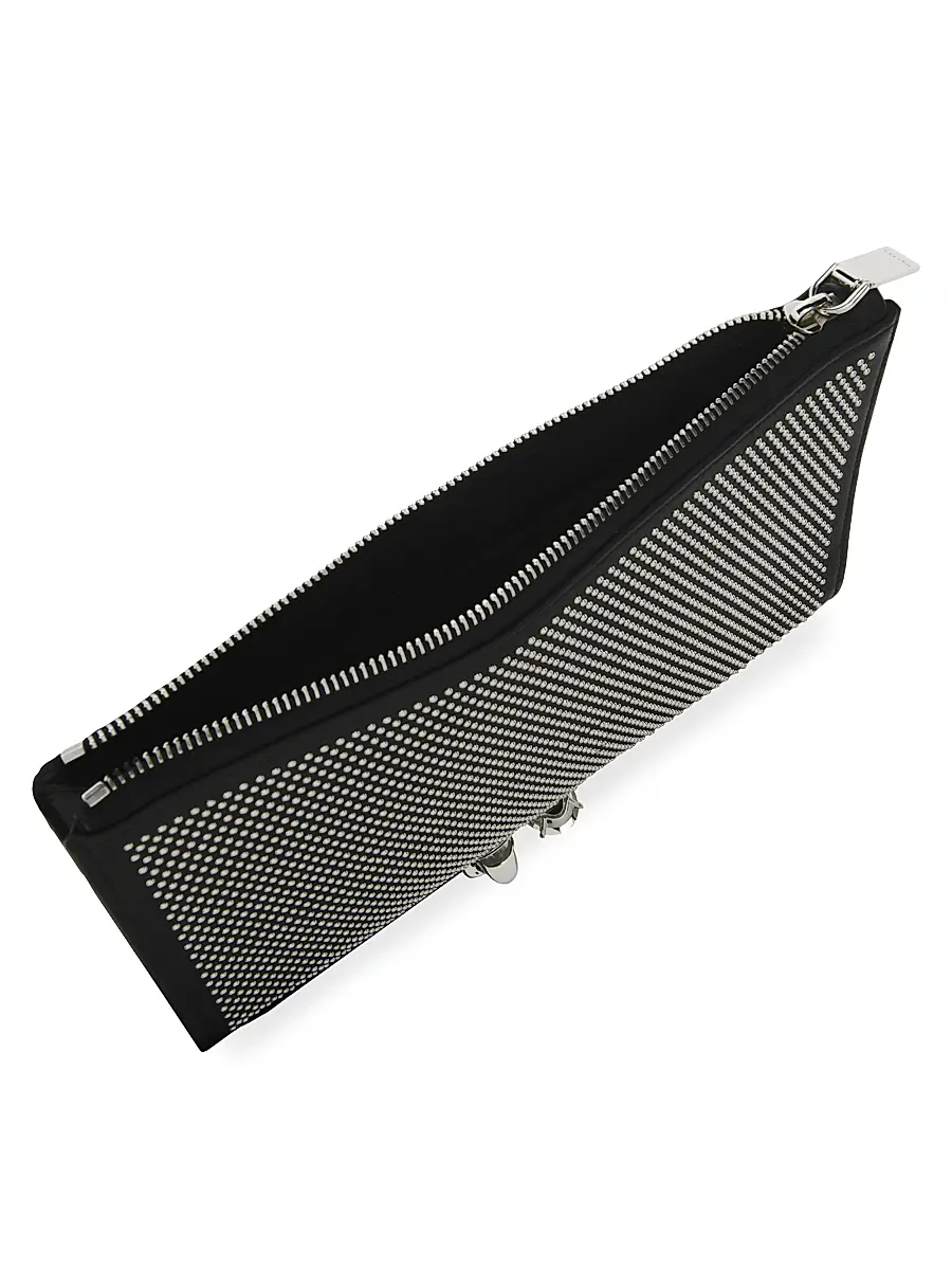 Alexander McQueen Women's Punk Studded Leather Flat Pouch | Thumbnail 3 Alexander McQueen Women's Punk Studded Leather Flat Pouch | Thumbnail 3