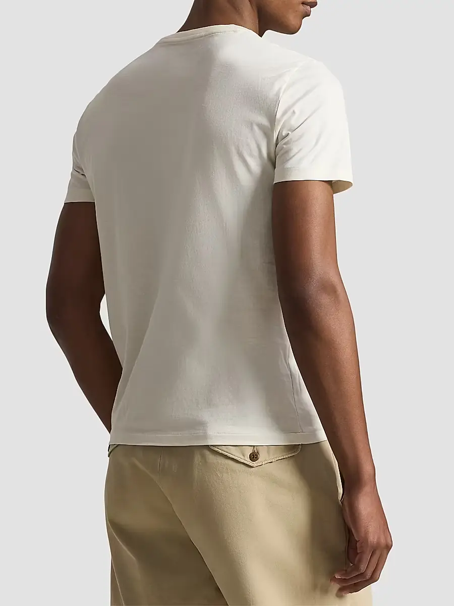 Polo Ralph Lauren Men's Custom-Slim-Fit Jersey Crewneck T-Shirt | Thumbnail 3 Polo Ralph Lauren Men's Custom-Slim-Fit Jersey Crewneck T-Shirt | Thumbnail 3