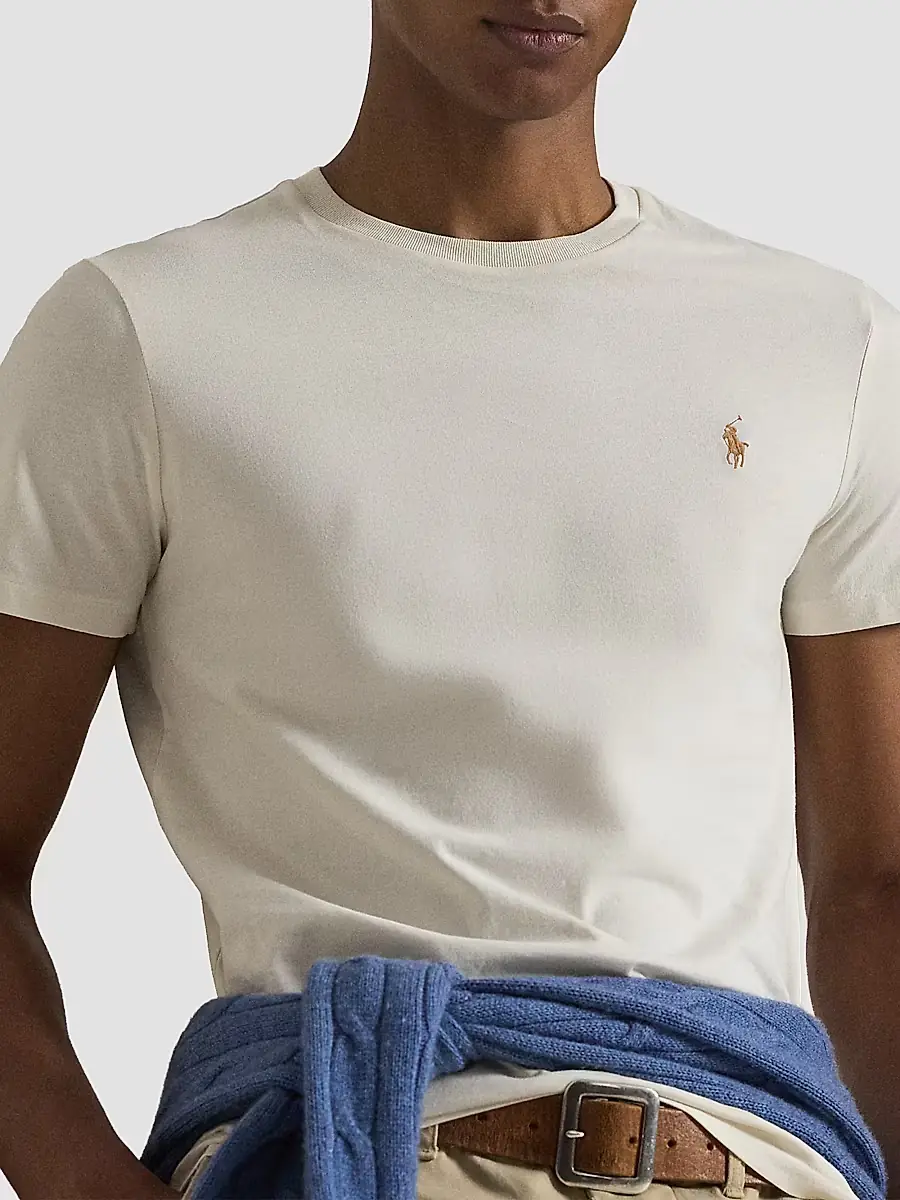 Polo Ralph Lauren Men's Custom-Slim-Fit Jersey Crewneck T-Shirt | Thumbnail 5 Polo Ralph Lauren Men's Custom-Slim-Fit Jersey Crewneck T-Shirt | Thumbnail 5