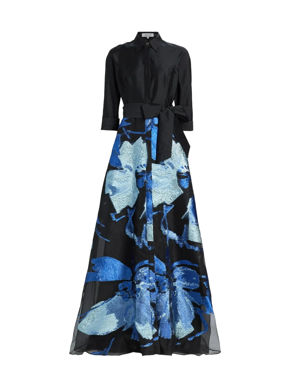 Women's Floral Taffeta A-Line Gown Women's Floral Taffeta A-Line Gown