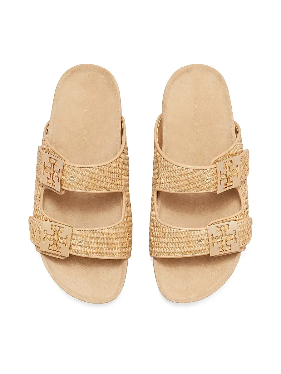 Tory Burch Women's Mellow Raffia Buckle Sandals | Thumbnail 3 Tory Burch Women's Mellow Raffia Buckle Sandals | Thumbnail 3