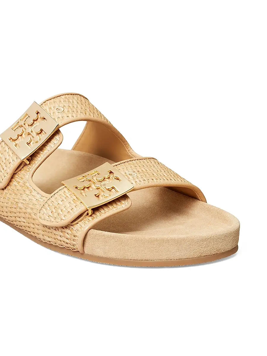Tory Burch Women's Mellow Raffia Buckle Sandals | Thumbnail 4 Tory Burch Women's Mellow Raffia Buckle Sandals | Thumbnail 4