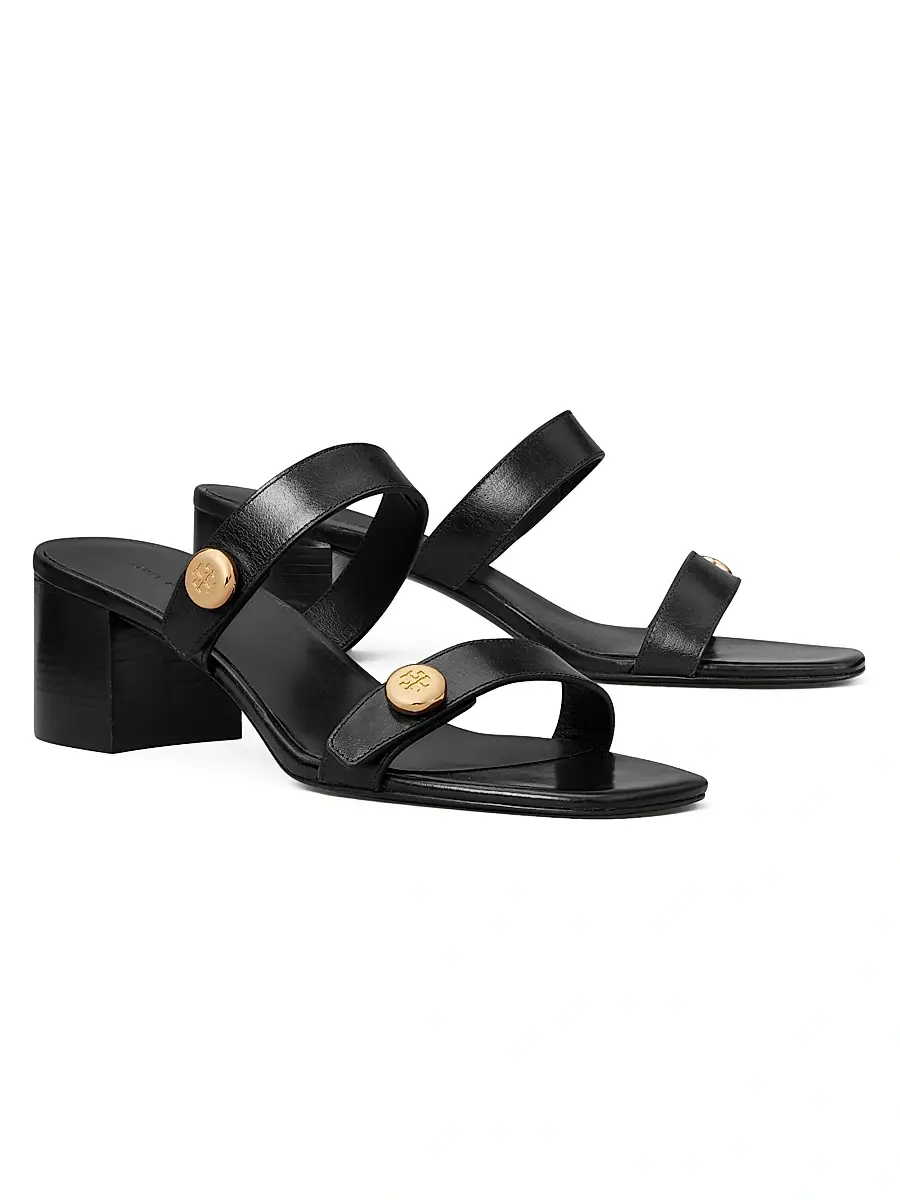 Tory Burch Women's Romy City 55MM Leather Sandals | Thumbnail 2 Tory Burch Women's Romy City 55MM Leather Sandals | Thumbnail 2