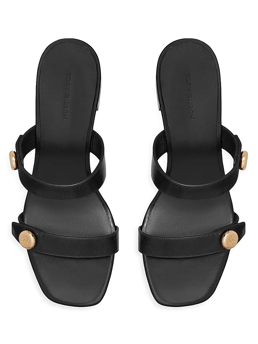 Tory Burch Women's Romy City 55MM Leather Sandals | Thumbnail 3 Tory Burch Women's Romy City 55MM Leather Sandals | Thumbnail 3