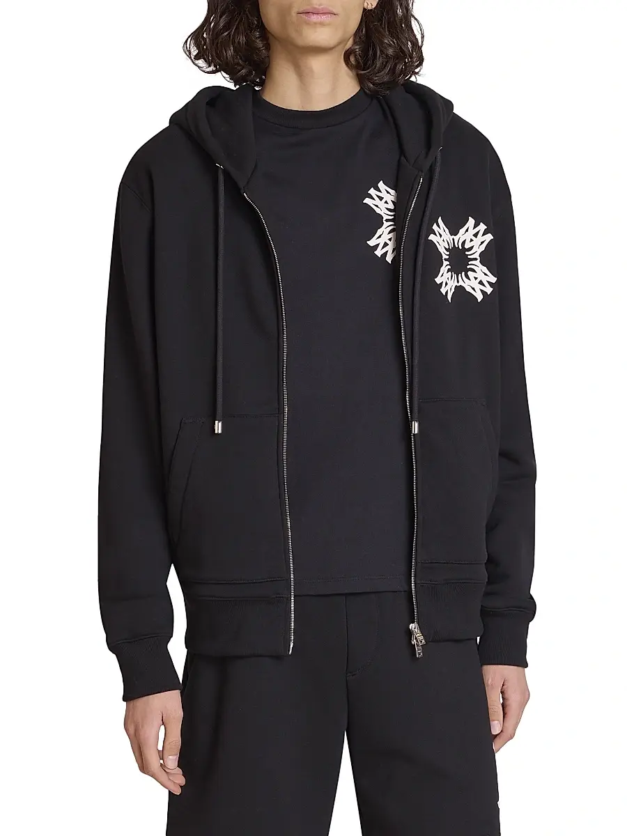 AMIRI Men's MA Quad Full-Zip Hoodie | Thumbnail 3 AMIRI Men's MA Quad Full-Zip Hoodie | Thumbnail 3