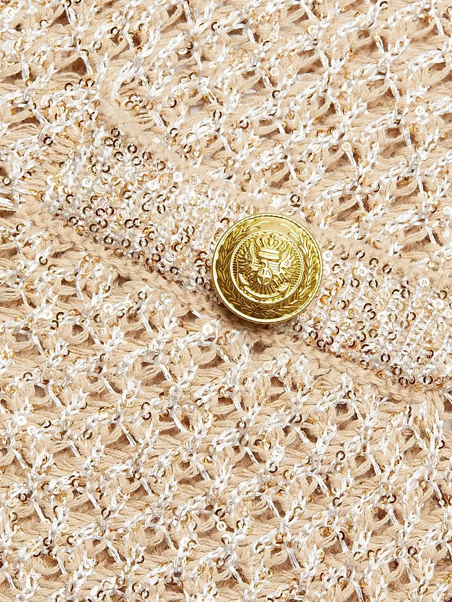 L'Agence Women's Blanca Knit Sequined Cardigan | Thumbnail 7 L'Agence Women's Blanca Knit Sequined Cardigan | Thumbnail 7