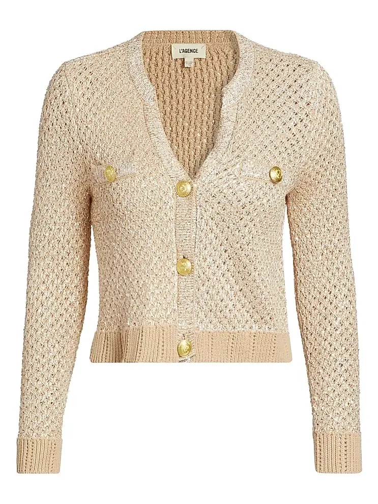 Women's Blanca Knit Sequined Cardigan