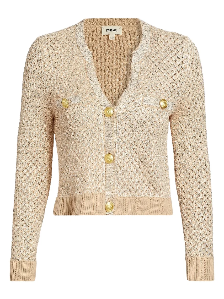 Women's Blanca Knit Sequined Cardigan Women's Blanca Knit Sequined Cardigan