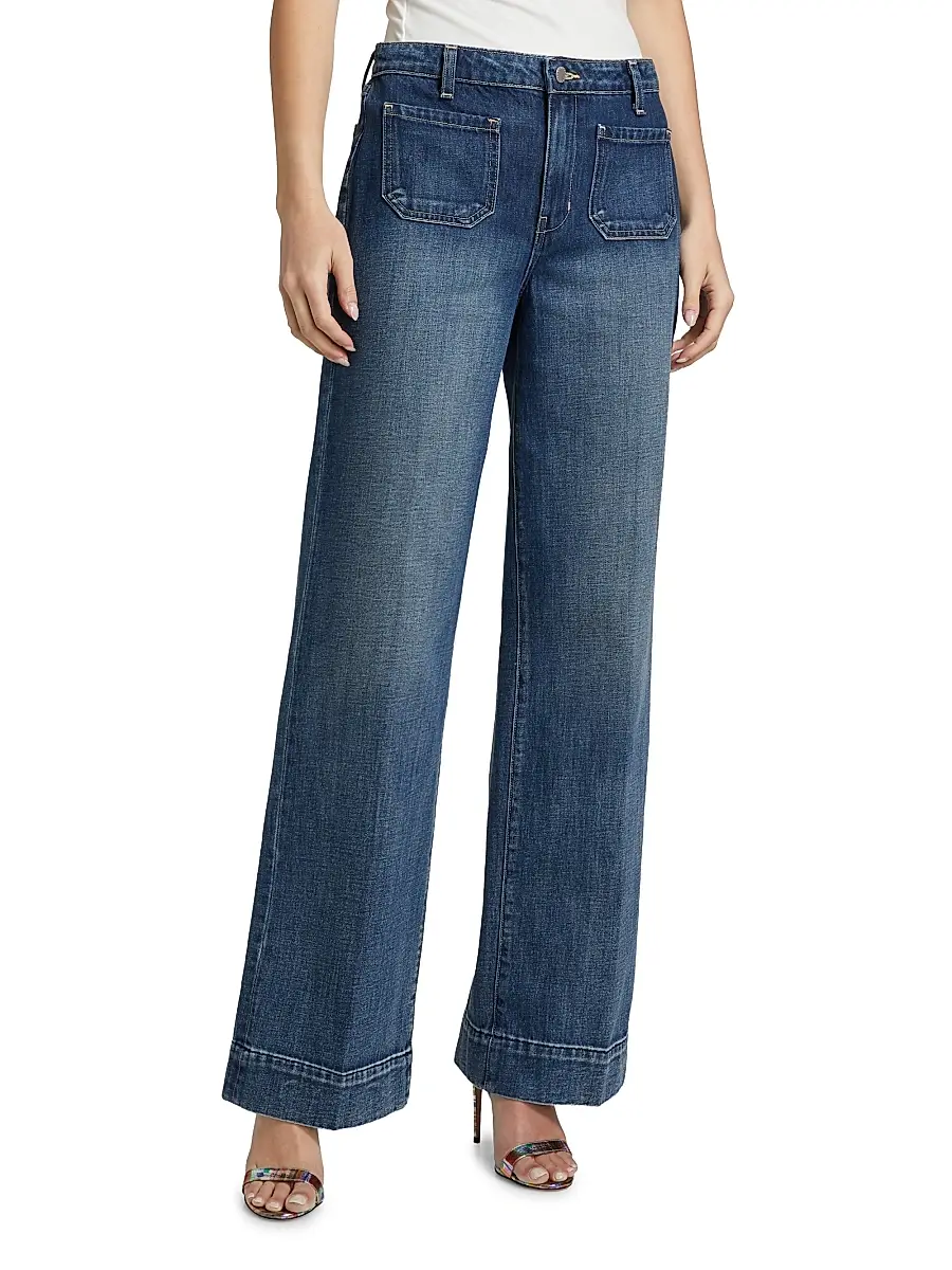 L'Agence Women's Nolan High-Rise Patch Pocket Wide-Leg Jeans | Thumbnail 4 L'Agence Women's Nolan High-Rise Patch Pocket Wide-Leg Jeans | Thumbnail 4