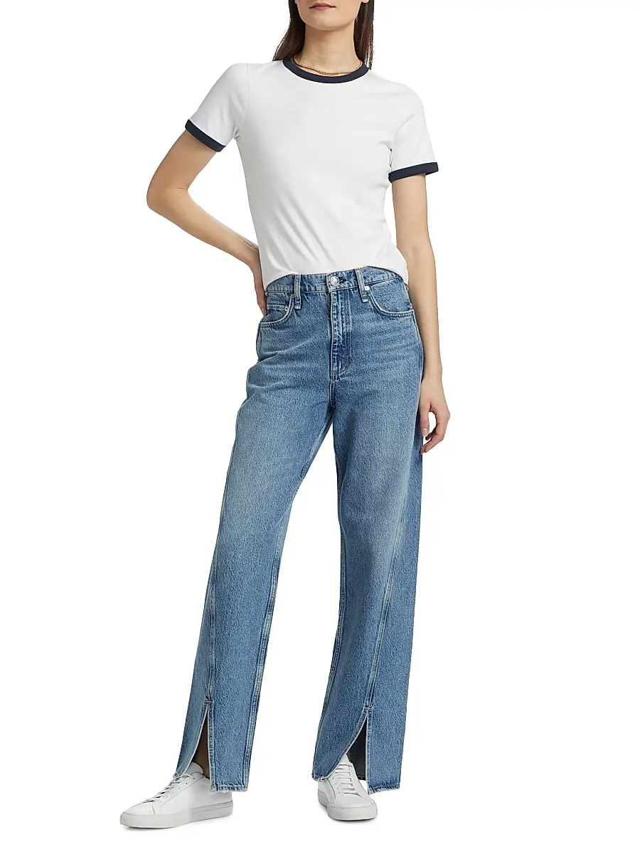 rag & bone Women's Shea High-Rise Relaxed Straight Jeans | Thumbnail 2 rag & bone Women's Shea High-Rise Relaxed Straight Jeans | Thumbnail 2