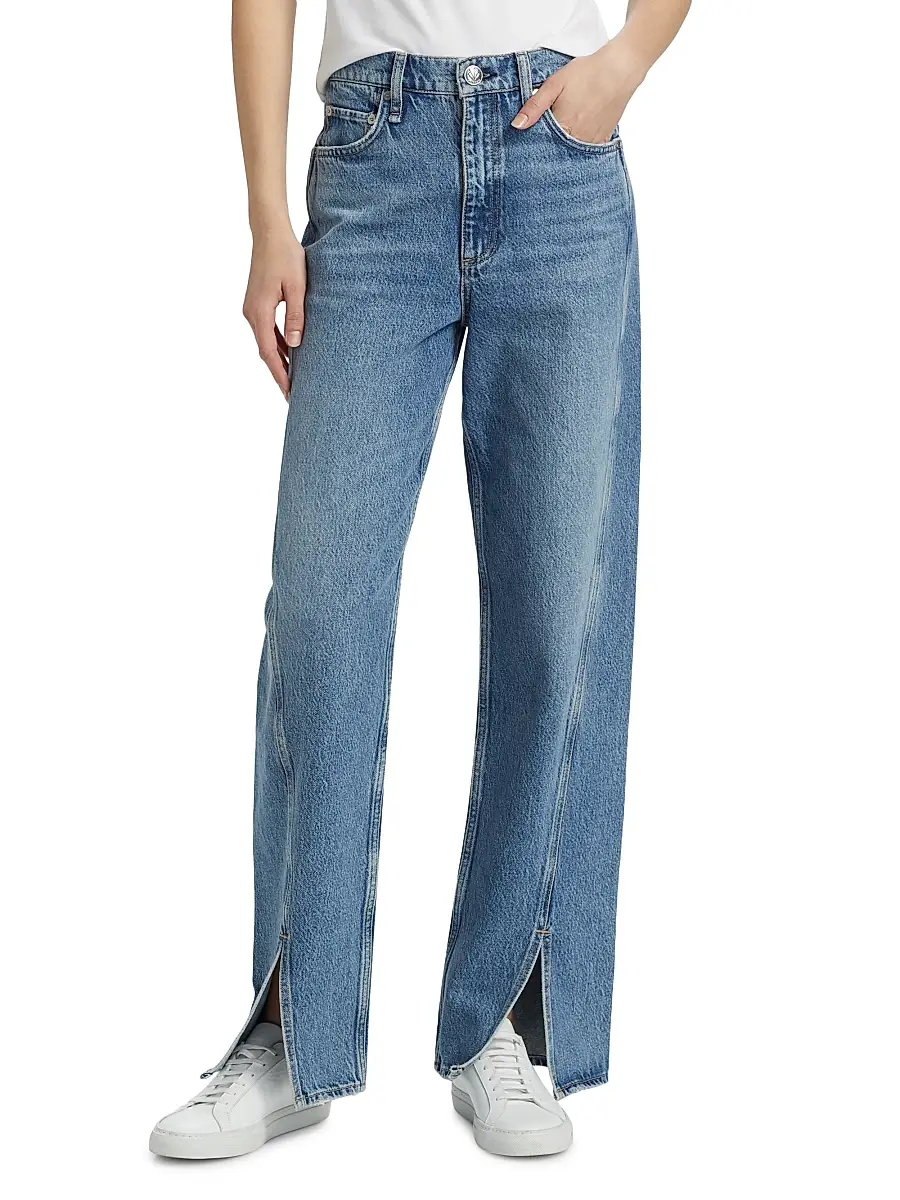rag & bone Women's Shea High-Rise Relaxed Straight Jeans | Thumbnail 3 rag & bone Women's Shea High-Rise Relaxed Straight Jeans | Thumbnail 3