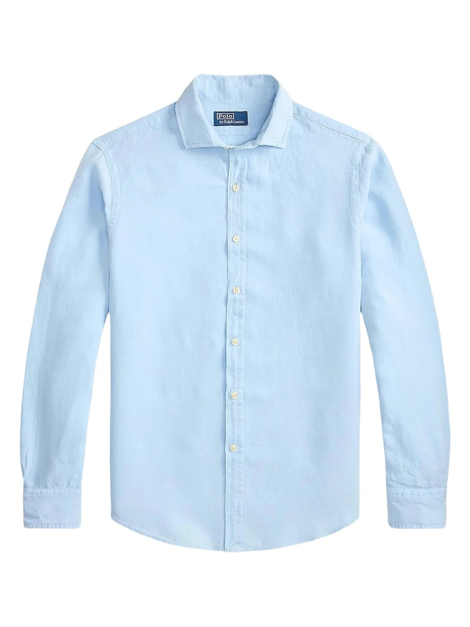 Men's Linen Button-Front Shirt Men's Linen Button-Front Shirt