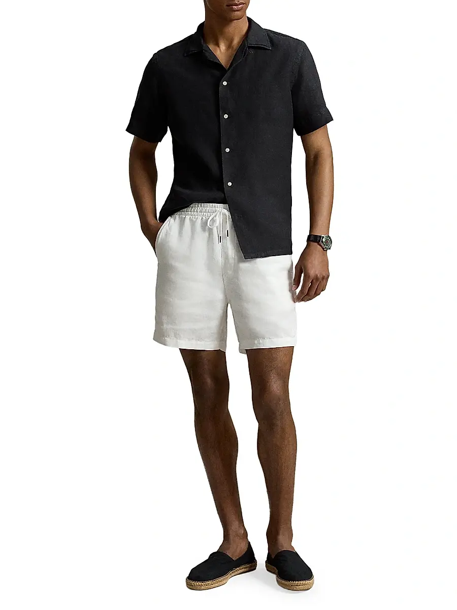 Polo Ralph Lauren Men's Classic-Fit Linen Camp Shirt | Thumbnail 2